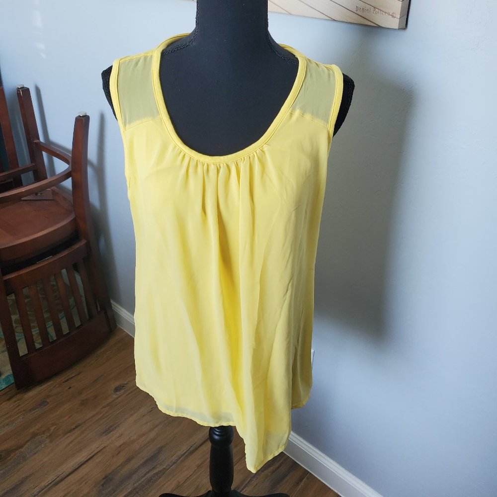 New York and Co. Yellow Tank